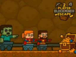 2-Spiller BlockMiner Flugt - Spil Gratis Online