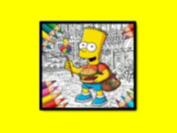 BTS Simpsons Malebog - Spil gratis online
