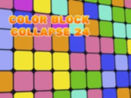 Spil Color Blocks Collapse 24 - Et sjovt puslespil