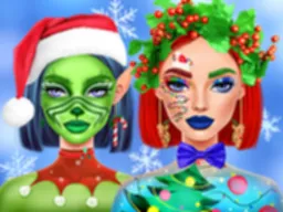 Maquillage de Noël d'Ellie - Le Jeu Amusant pour Filles