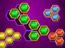 Головоломка с шестигранными блоками: Слияние - играть бесплатно онлайн