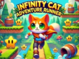 Infinity Cat Adventure Runner - Spil Gratis Online