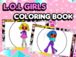 L.O.L OMG Piger Malebog - Spil Gratis Online