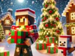 Minecraft Julepuslespil - Festlig Pixelkunst Sjov