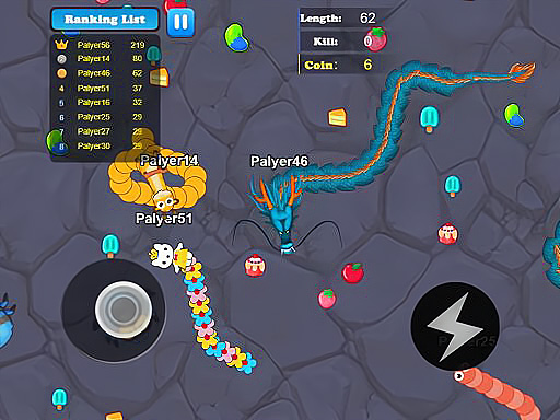Grådig Slange Multiplayer Duel - Det Sjove IO Spil