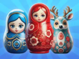 Sorter efter Matryoshka-hylder! - Spil Gratis Online