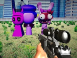 Sprunki Sniper Squid Game - Det Anspændte Skydespil